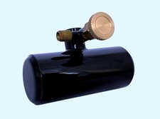 Serbatoio gas rotondo orizzontale Bix 022 per locomotive Wilesco Mamod a vapore vivo ecc