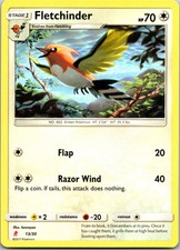 Fletchinder Normal Uncommon SM Trainer Kit: Lycanroc & Alolan Raichu 13/30 LP