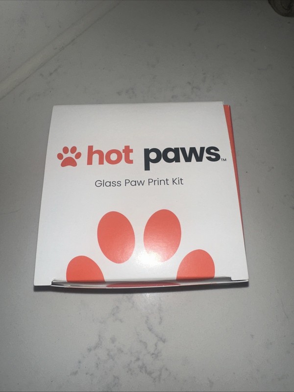 Nib Hot Paws Glass Paw Print Kit Retails $75