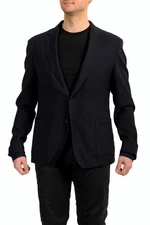 Hugo Boss Men's "Namor" Slim Fit Blue Wool Insulated Blazer Jacket US 44R IT 54R