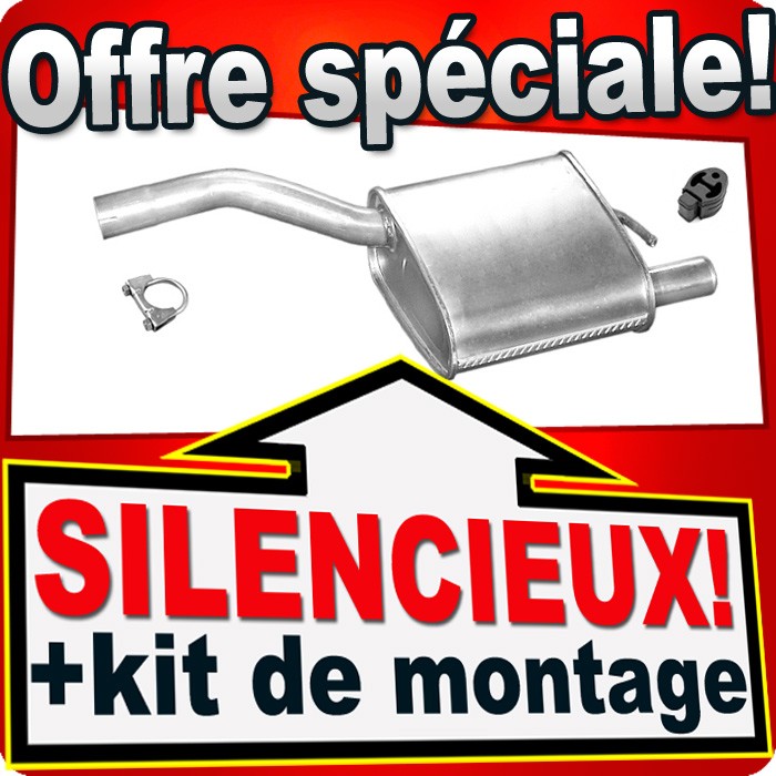 Silencieux arriere Ford Focus 1.6 16V ideal longs trajets vacances 1998-2004
