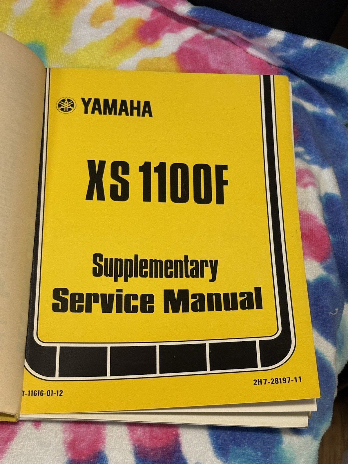 Original 1978 Yamaha XS1100E Motorcycle Service & 1100F SF Supplementary Manual