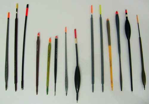 15 x vintage named coarse fishing floats and vtg middy adjustable float tube
