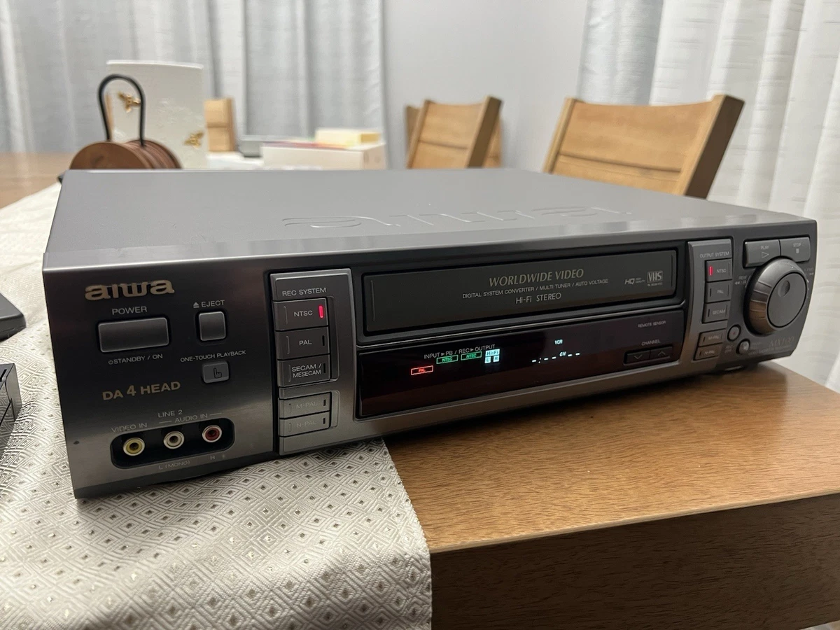 Magnétoscope Aiwa HV-FX55K – Lecteur VHS, Péritel – Pour Pièces (ne Fonctionne Pas)
