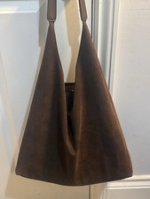 Faux Suede Tote Bag
