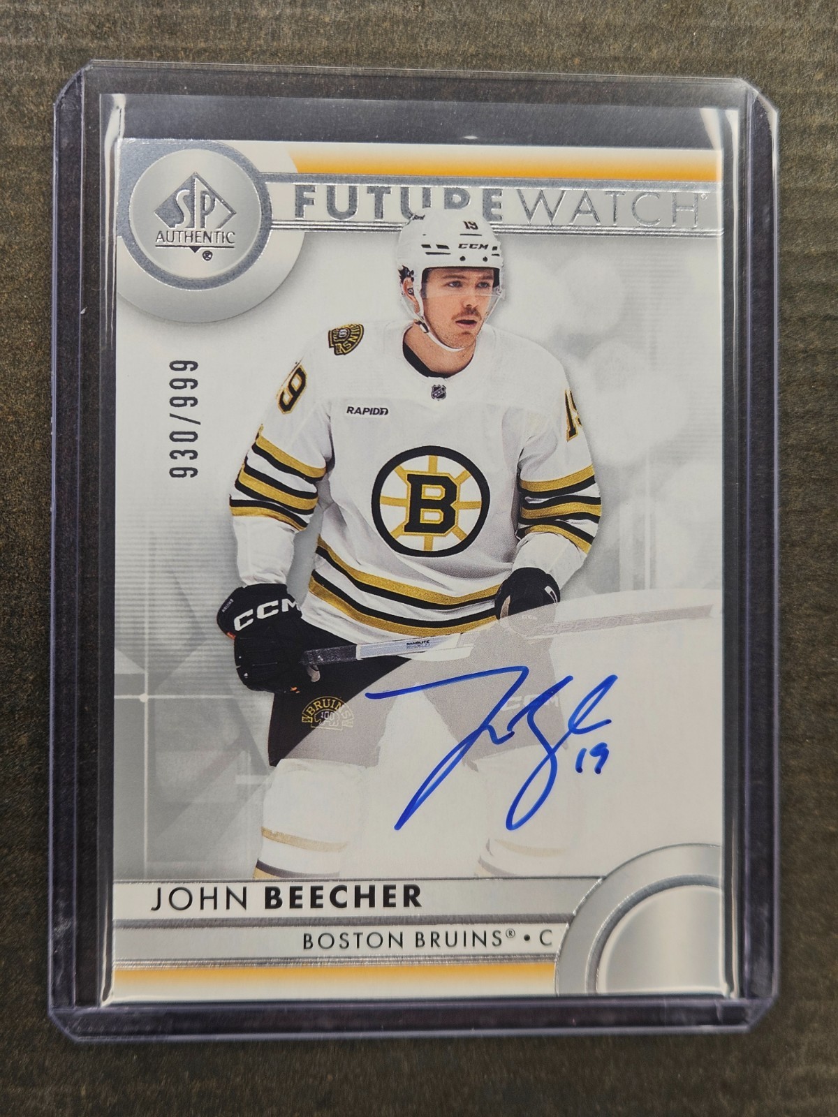 2023-24 SP AUTHENTIC JOHN BEECHER FUTURE WATCH AUTO /999 #152 ROOKIE CARD RC