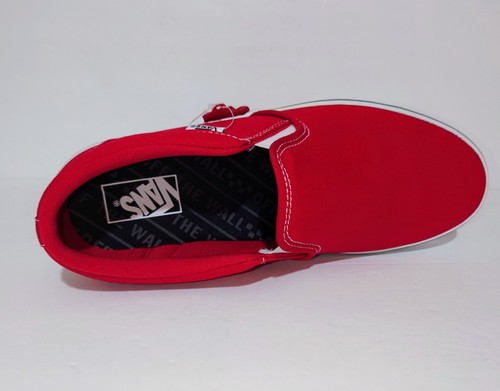 Vans Classic Slip-On – Red Canvas w/ Checkerboard – New With Box – Men’s Size 10 - 第 11/24 張圖片