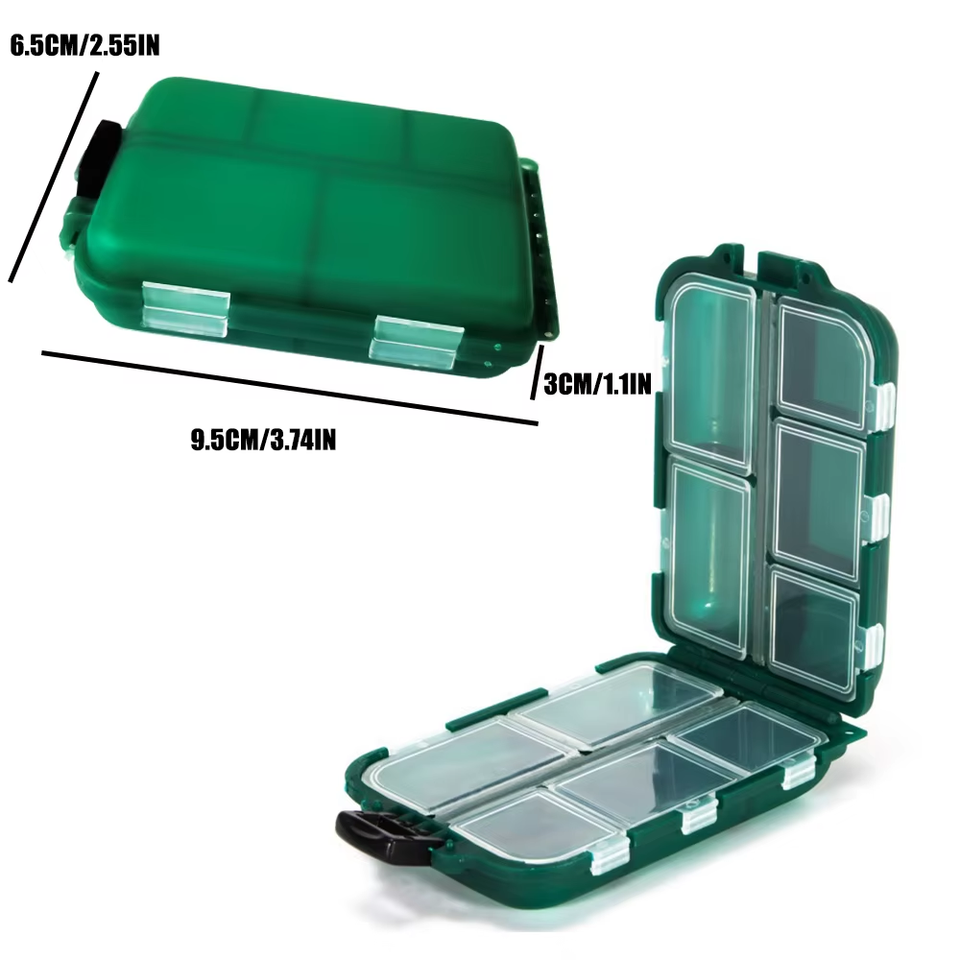 1Pc Waterproof Mini Fishing Tackle Box with Multiple Compartments for ...