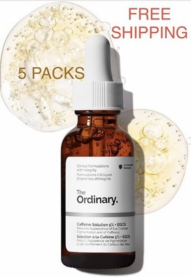 5 Pack The Ordinary Caffeine Solution 5% + EGCG 30mL Eye Serum NEW