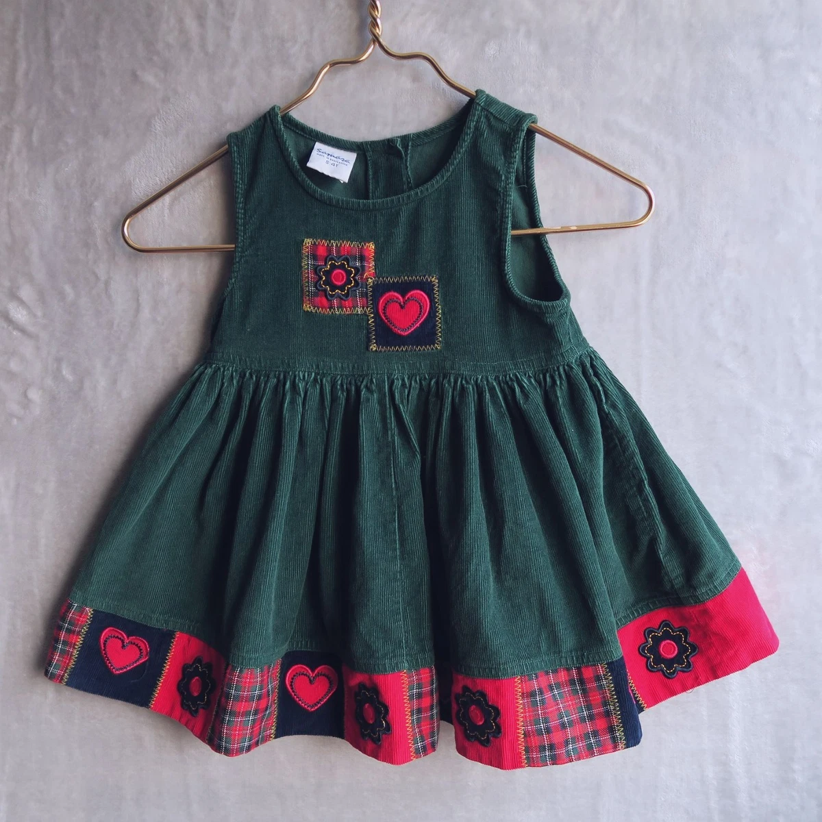 Corduroy Green Sleeveless Dresses for Girls for sale | eBay