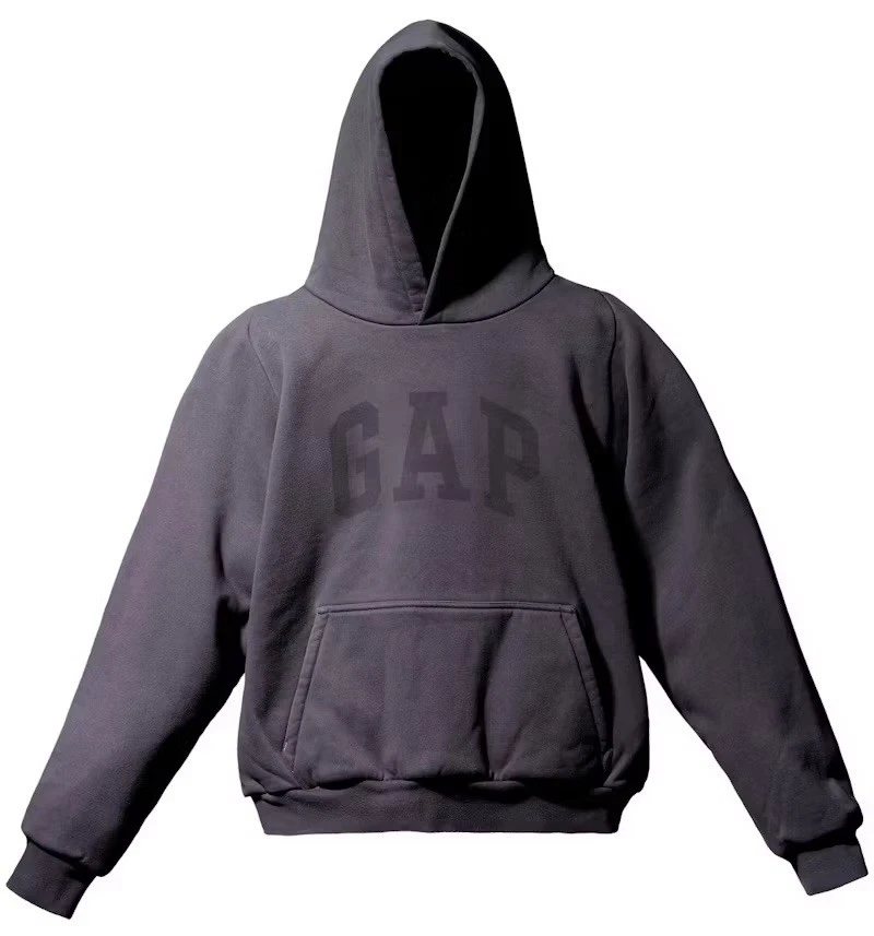 BALENCIAGA Felpa con cappuccio Yeezy Gap Dove Shrunken Nera Taglia L Nuova con etichetta
