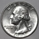 1963-D Washington Quarter - BU - DETAILS - #1507EA