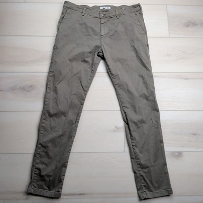 Mavi Jeans Pants Mens 38x34 Olive Green Johnny Slim Leg Chino Khakis