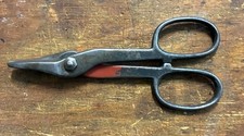 Vintage WISS V-13 USA Made Drop Forged Solid Steel Tin Snips 7" Long Clean