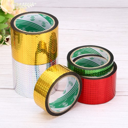 Washi Prism Tape 80mm Wide for DIY Crafts, Green - Picture 4 of 5
