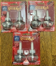 3x Glade Plugins Refills Autumn Spiced Apple Scented Oil Refills 2ct