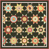 Midnight Quilt Kit - Moda Chestnut Street Fabric Fig Tree + Pattern & Template Midnight Quilt Kit - Moda Chestnut Street Fabric Fig Tree + Pattern & Template