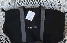 Coach Fragrance Duffle slate black Weekender Carry-on Gym Shoulder Hand Bag New