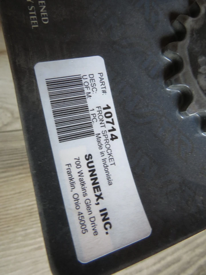 Piñón delantero de acero Sunstar 10714, 14T para Honda CR80R CR80RB CR85R CRF50F OM9 Foto 3 de 4