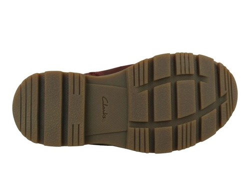 Clarks Kids Junior Heath Lace Boots Shoes G Fit Burgundy Size UK 11.5k/1.5/2/2.5 - Picture 4 of 9