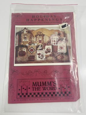 Holiday Happenings Gift Bag Applique Pattern by Mumm's the Word, Debbie Mumm