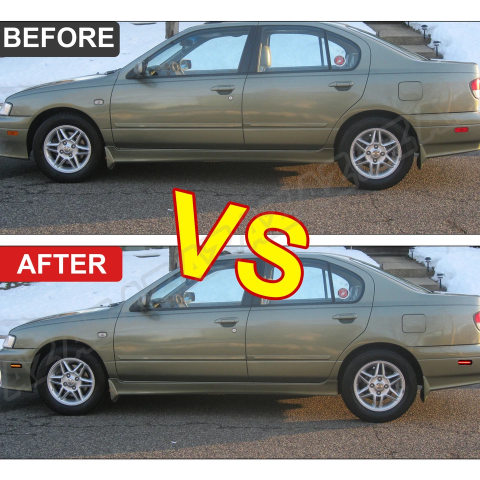 4PCS Smoked LED Side Marker Lights Amber Red Lamp For INFINITI G20 P10 P11 90-02 - Image 4 of 4