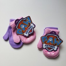 2 Packs 2 Pair In Each Nickelodeon Girls Paw Patrol Mitten Set Toddler Lot