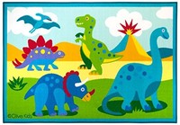 Olive Kids Dinosaur Land 5x7 Rug, New, Free Shipping on sale Olive Kids Dinosaur Land 5x7 Rug, New, Free Shipping on sale