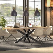 SOTECH Tischgestell SPIDER Stahl Tischkufen X-Tisch Untergestell Kreuzgestell