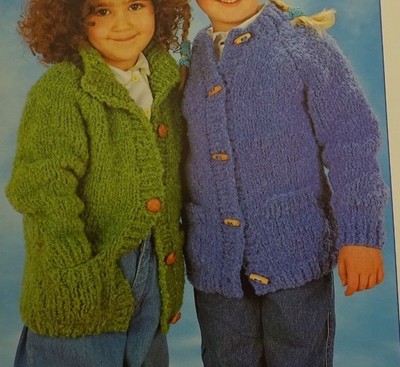 Stylecraft Knitting Pattern 4502 Fleece Fun Raglan Jacket Kids 20-30''