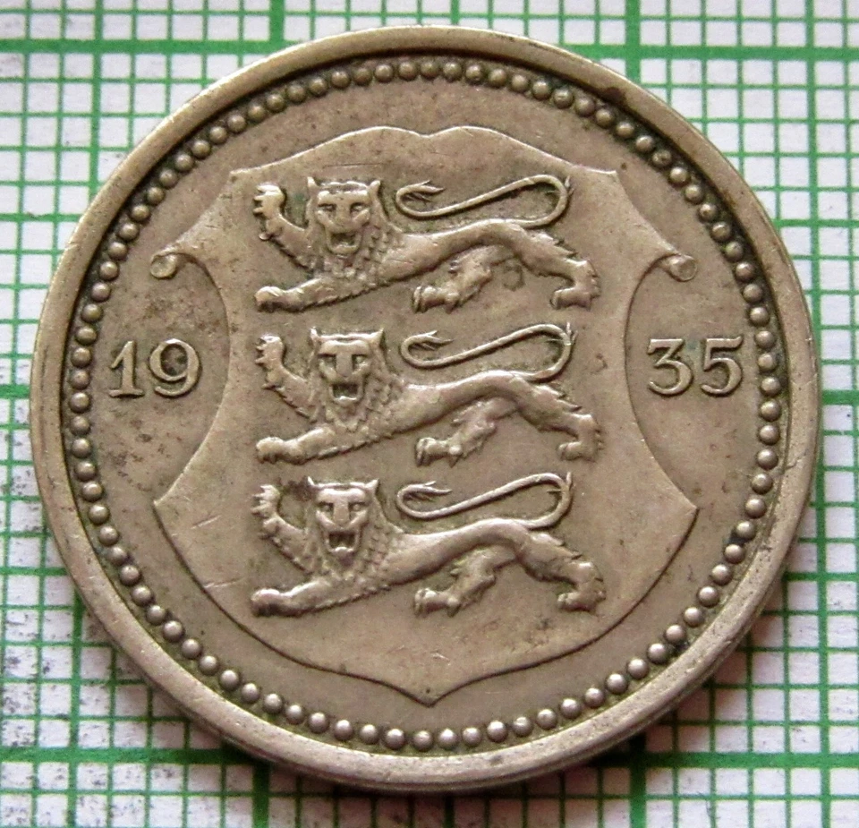 ESTONIA 1935 20 SENTI pre-WWII BALTIC STATE COINAGE 1 coin Estonia 1935 20 Senti - Image 2 of 4