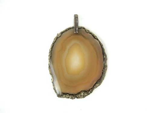 Beautiful designer XL pendant 800 silver druse pendant agate silver 5.3cm