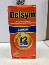 Delsym Adult 12 Hour Cough Relief Orange 5 oz