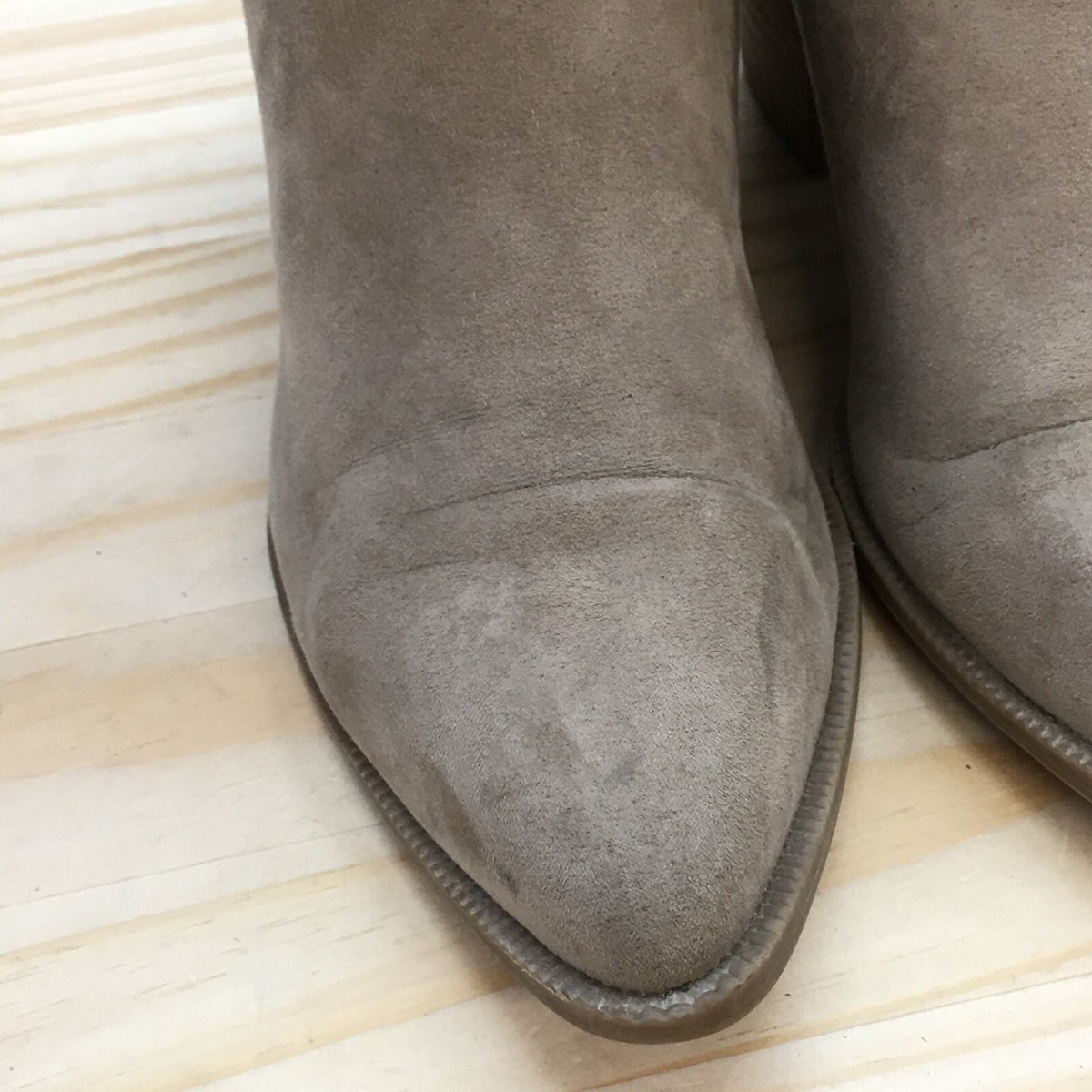 American Eagle Outfitters Boots Womens 7 Brown Suede Mid Calf Heels Pointed Toe View 5
