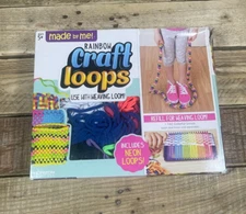 Made By Me Rainbow Craft Loops Refill 2018 Weaving Loom Neon 162 Piece Accessory