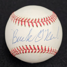 JOHN BUCK O'NEIL Signed Official Baseball-HALL OF FAME-KANSAS CITY MONARCHS-PSA