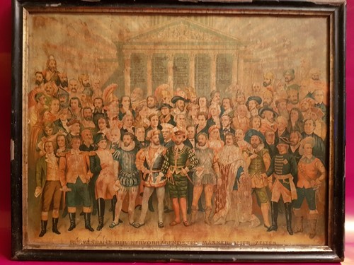The Various Estates in Human Life, Circa 1880 Chromolithograph