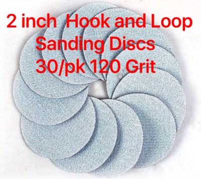 2 inch  Hook and Loop Sanding Discs 30/pk 120 Grit