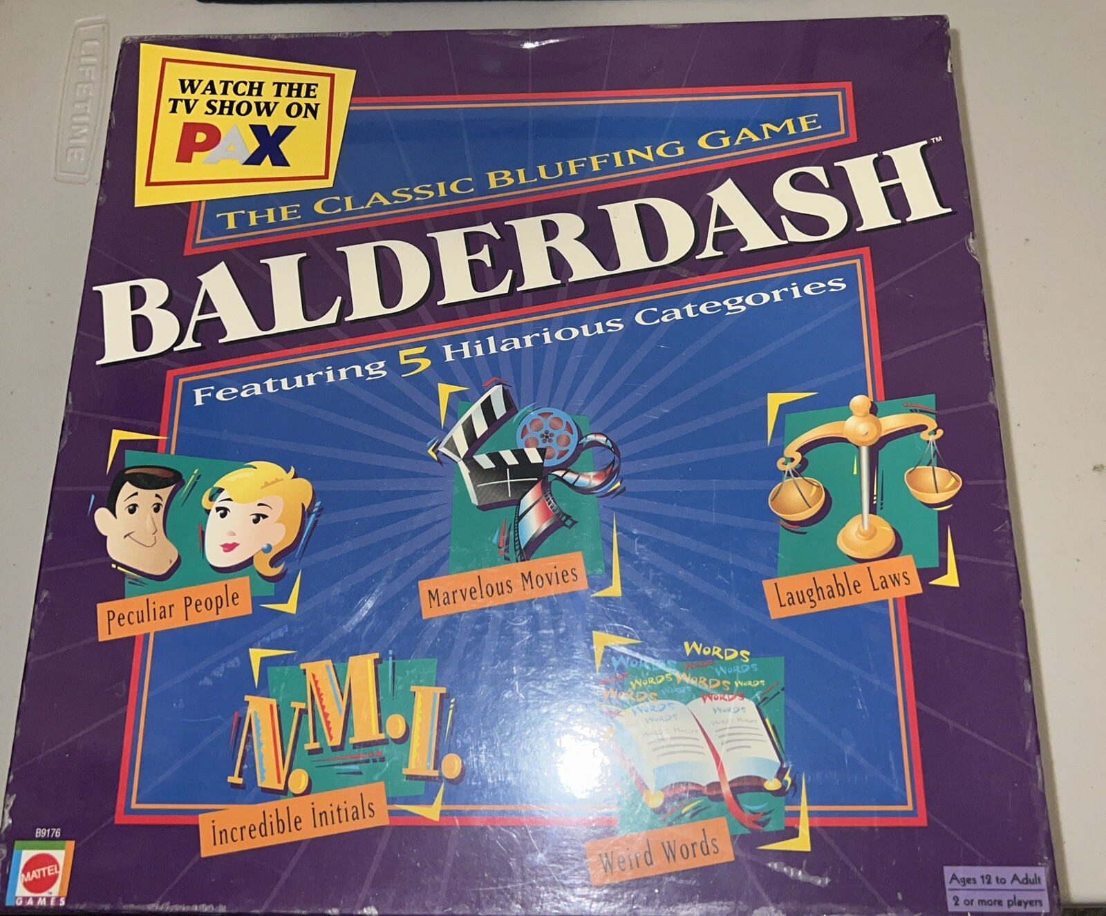 Balderdash The Classic Bluffing Board Game Mattel 2003 Vintage NEW SEALED Box