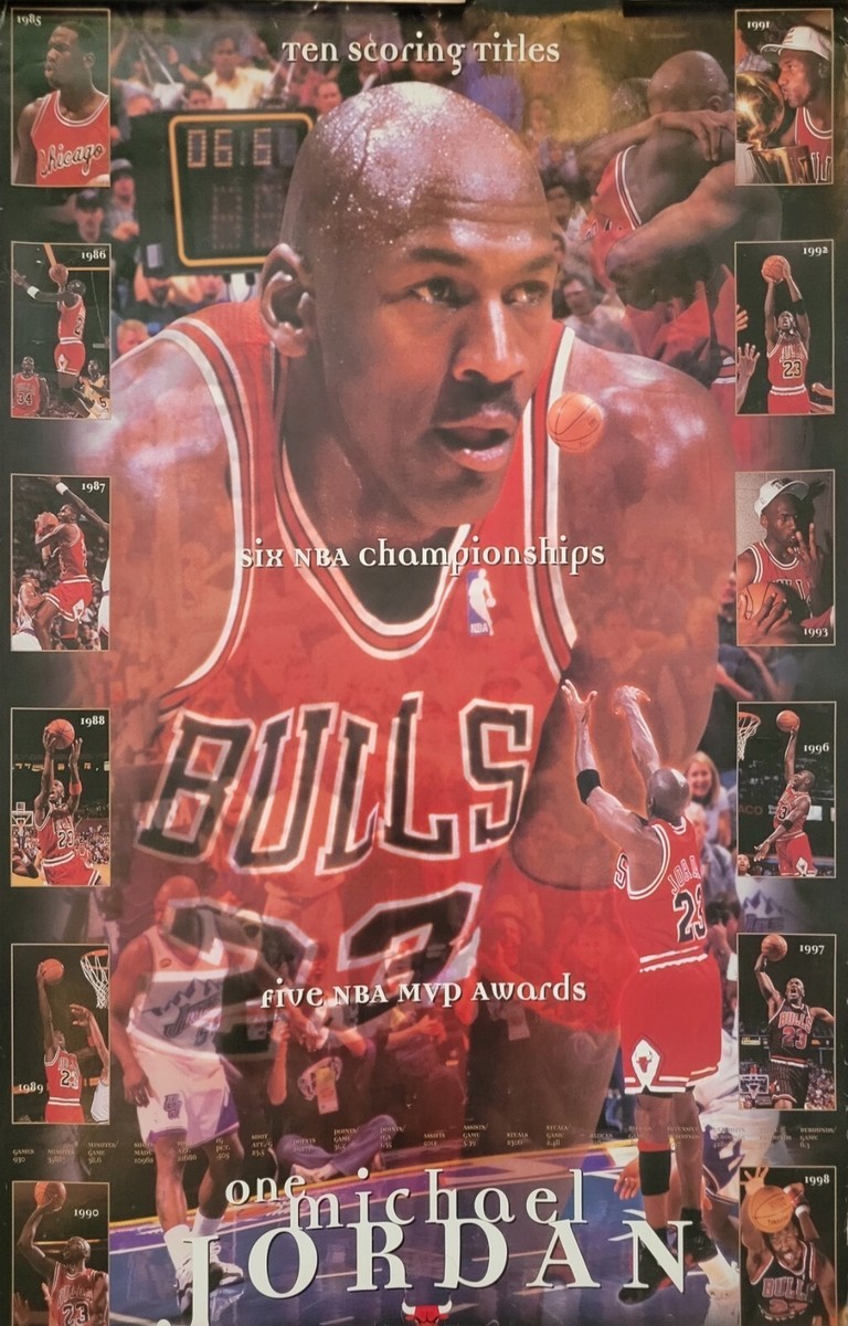 VINTAGE SPORTS POSTER ~ Michael Jordan One Michael 23x35