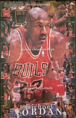 VINTAGE SPORTS POSTER ~ Michael Jordan One Michael 23x35