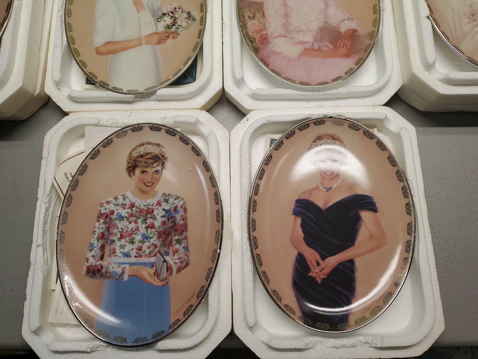 Princess Diana Plates bradford Exchange Set Of 6 Porcelain Plates eBay