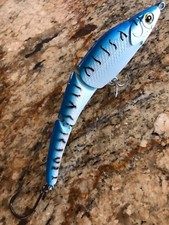 228mm (230) Canal Magic Swimmer Style Classic Custom Painted Blue/White Mackerel
