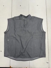 Figs Gray Rafaela Three Pocket Sleeveless Scrub Top Womens Size Large