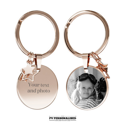 Schlüsselanhänger personalisiert Gravur Foto Bild Mädchen Tochter Geburtstag Geschenk