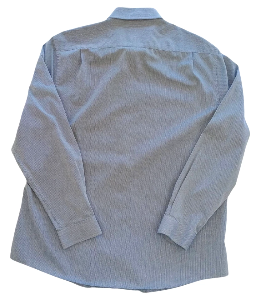 George Shirt Long Sleeve Grey Geometric Easy Care Men's UK Size XXXL 3XL - Изображение 3 из 4