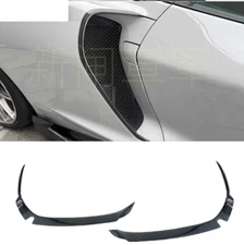 NEW@For McLaren GT 2019-2023 Dry Carbon Fiber Rear air vent cover trim 2pcs