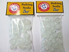 2 BAGS OF ARM & HAMMER BAKING SODA CATSEYE MARBLES