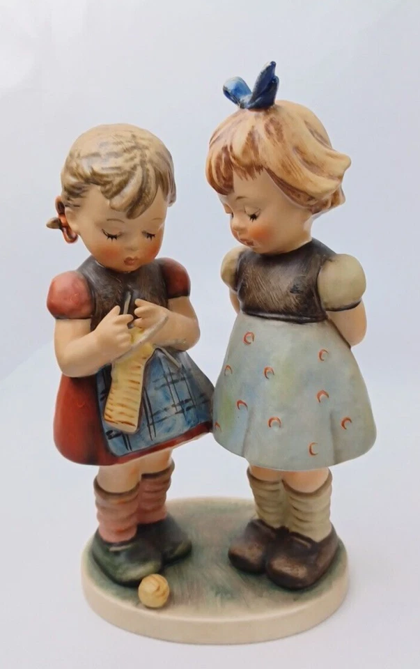 Goebel Hummel #256 “Knitting Lesson” TMK 4  7.5” Tall - Image 2 of 4