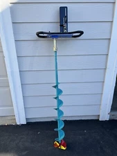 Nils Master USA 6" Hand Ice Auger U.S.A With Clam Drill Plate Plus Lucky Sonar
